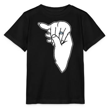Bague de mariage de fiançailles Main - T-shirt bio MINI CREATOR Stanley/Stella Enfant - noir - Devant - Mikhail (115cm)