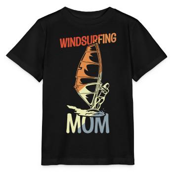 Maman Windsurfer - T-shirt bio MINI CREATOR Stanley/Stella Enfant - noir - Devant - Mikhail (115cm)