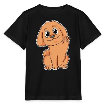 Caniche Chien Race Chien Chiens - T-shirt bio MINI CREATOR Stanley/Stella Enfant - noir - Devant - Mikhail (115cm)