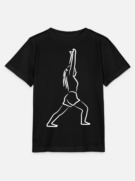 Yogini Skizze - Stanley/Stella Kinder T-Shirt MINI CREATOR  - Schwarz