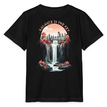 Balance is key - Stanley/Stella MINI CREATOR Kids’ T-Shirt - black - Front - Mikhail (115cm)