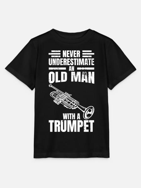 Trompeten Opa - Stanley/Stella Kinder T-Shirt MINI CREATOR - Schwarz