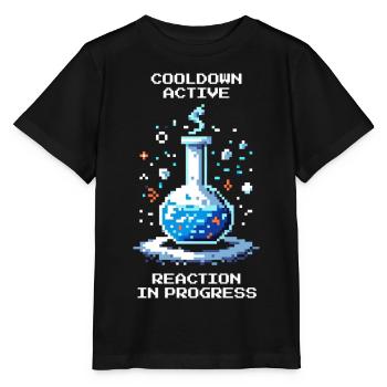 Cooldown aktiv – Reaktion läuft | Chemie - Stanley/Stella Kinder T-Shirt MINI CREATOR  - Schwarz - Vorne - Mikhail (115cm)