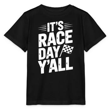 It’s Race Day Y’all - Stanley/Stella MINI CREATOR Kids’ T-Shirt - black - Front - Mikhail (115cm)