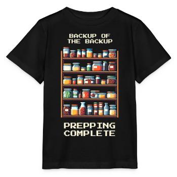 Sauvegarde | Préparation de l’humour - T-shirt bio MINI CREATOR Stanley/Stella Enfant - noir - Devant - Mikhail (115cm)