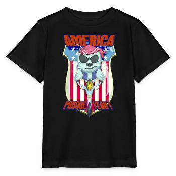 america phoque YEAH - T-shirt bio MINI CREATOR Stanley/Stella Enfant - noir - Devant - Mikhail (115cm)
