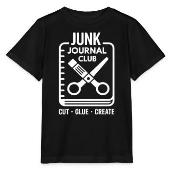 Junk Journal Club Cut Glue Create - Stanley/Stella Kinder T-Shirt MINI CREATOR  - Schwarz - Vorne - Mikhail (115cm)