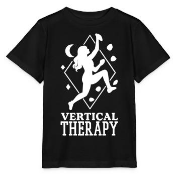 Vertical Therapy: Bouldering & Climbing Boho Design - Stanley/Stella MINI CREATOR Kids’ T-Shirt - black - Front - Mikhail (115cm)