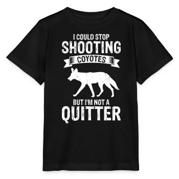 Conception de coyote pour les réacteurs de coyote - T-shirt bio MINI CREATOR Stanley/Stella Enfant - noir - Devant - Mikhail (115cm)