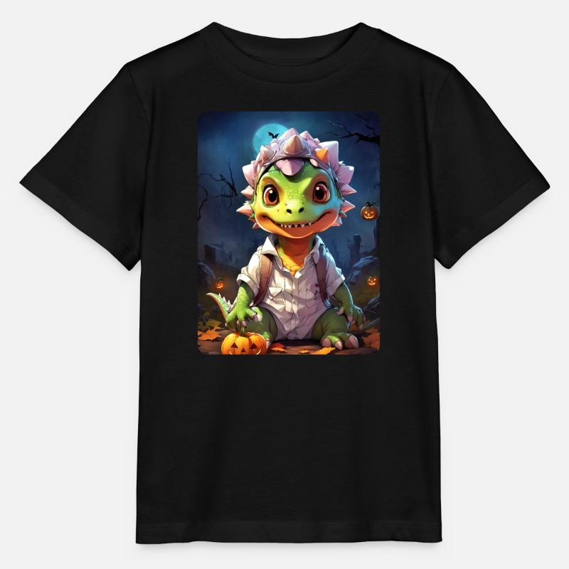 Halloween Dino Blank Template 7.0 - T-shirt bio MINI CREATOR Stanley/Stella Enfant - noir