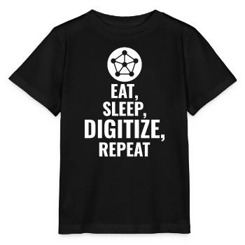 GIS-Kartierung Datenanalyse Räumliche Kartografie - Stanley/Stella Kinder T-Shirt MINI CREATOR  - Schwarz - Vorne - Mikhail (115cm)