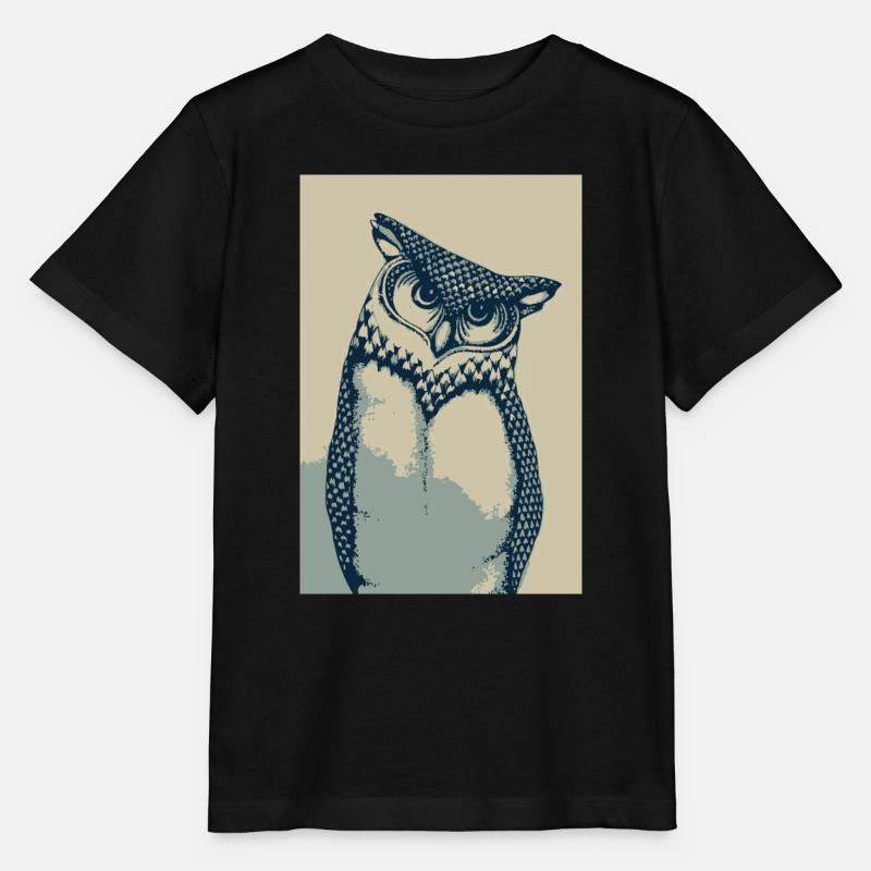 chouette - T-shirt bio MINI CREATOR Stanley/Stella Enfant - noir