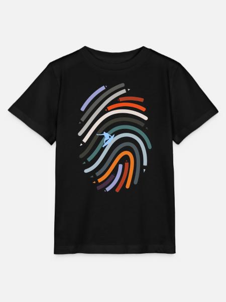 Daktylos-Surfer (SmartWave-Edition) - Stanley/Stella Kinder T-Shirt MINI CREATOR  - Schwarz