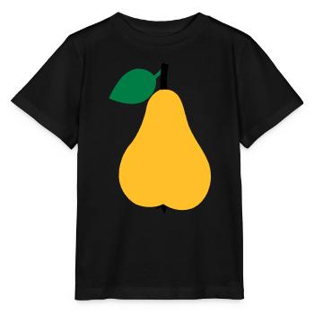 Birne - Stanley/Stella Kinder T-Shirt MINI CREATOR  - Schwarz - Vorne - Mikhail (115cm)