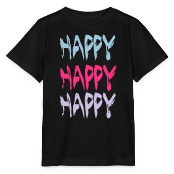 Happy - Stanley/Stella MINI CREATOR Kids’ T-Shirt - black - Front - Mikhail (115cm)