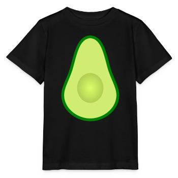 Avocado ohne Kern Design zum personalisieren - Stanley/Stella Kinder T-Shirt MINI CREATOR  - Schwarz - Vorne - Mikhail (115cm)