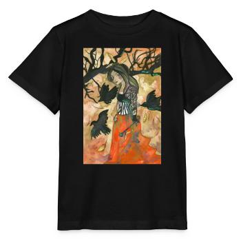 Rabe Hexe Herbst Palette - Stanley/Stella Kinder T-Shirt MINI CREATOR  - Schwarz - Vorne - Mikhail (115cm)