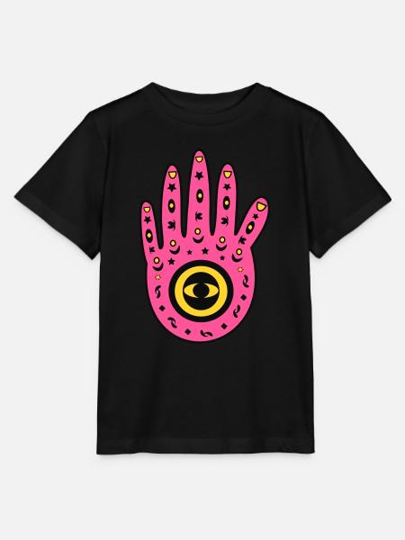 Hand der Fatima - Stanley/Stella Kinder T-Shirt MINI CREATOR  - Schwarz