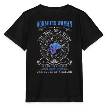 Zodiac sign Horoscope Sun - Stanley/Stella MINI CREATOR Kids’ T-Shirt - black - Front - Mikhail (115cm)