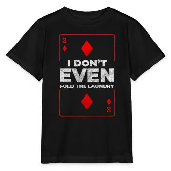 Kartenspiel Glücksspiel Blackjack All In - Stanley/Stella Kinder T-Shirt MINI CREATOR  - Schwarz - Vorne - Mikhail (115cm)