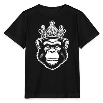 Monkey Monkey Monkey Face Jungle - Stanley/Stella MINI CREATOR Kids’ T-Shirt - black - Front - Mikhail (115cm)