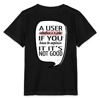 Geek Birthday Gift Idea Citation Drôle Crypter - T-shirt bio MINI CREATOR Stanley/Stella Enfant - noir - Devant - Mikhail (115cm)