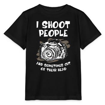 I Shoot People Photographer - Stanley/Stella Kinder T-Shirt MINI CREATOR  - Schwarz - Vorne - Mikhail (115cm)