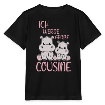 Bald Große Cousine Nilpferde Mädchen Nachwuchs - Stanley/Stella Kinder T-Shirt MINI CREATOR  - Schwarz - Vorne - Mikhail (115cm)