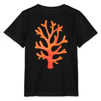 Corail rouge - T-shirt bio MINI CREATOR Stanley/Stella Enfant - noir - Devant - Mikhail (115cm)