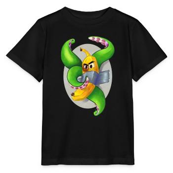 Tentaclaná solo - Stanley/Stella Kinder T-Shirt MINI CREATOR  - Schwarz - Vorne - Mikhail (115cm)