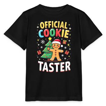 Official Cookie Taster - Stanley/Stella Kinder T-Shirt MINI CREATOR  - Schwarz - Vorne - Mikhail (115cm)