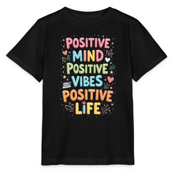Positivity - Stanley/Stella MINI CREATOR Kids’ T-Shirt - black - Front - Mikhail (115cm)