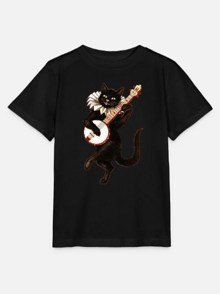 Katze - Stanley/Stella Kinder T-Shirt MINI CREATOR - Schwarz