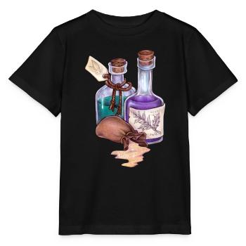 Alchemie Weisheit Tränke Esoterik Geschenk Magie - Stanley/Stella Kinder T-Shirt MINI CREATOR  - Schwarz - Vorne - Mikhail (115cm)