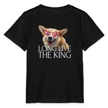 Couronnement du roi britannique Charles Angleterre Drapeau - T-shirt bio MINI CREATOR Stanley/Stella Enfant - noir - Devant - Mikhail (115cm)