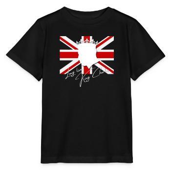 Couronnement du roi britannique Charles Angleterre Drapeau - T-shirt bio MINI CREATOR Stanley/Stella Enfant - noir - Devant - Mikhail (115cm)