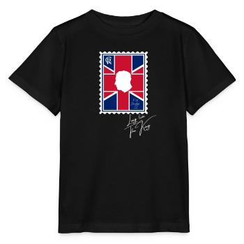 Couronnement du roi britannique Charles Angleterre Drapeau - T-shirt bio MINI CREATOR Stanley/Stella Enfant - noir - Devant - Mikhail (115cm)