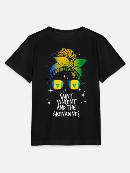 St. Vincent und die Grenadinen - Stanley/Stella Kinder T-Shirt MINI CREATOR  - Schwarz