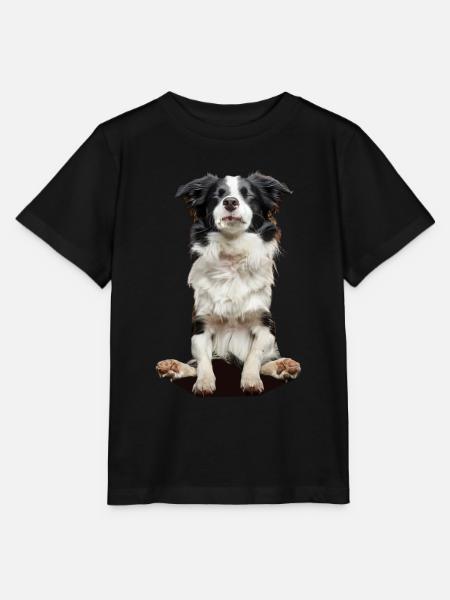 Border Collie - Stanley/Stella Kinder T-Shirt MINI CREATOR - Schwarz