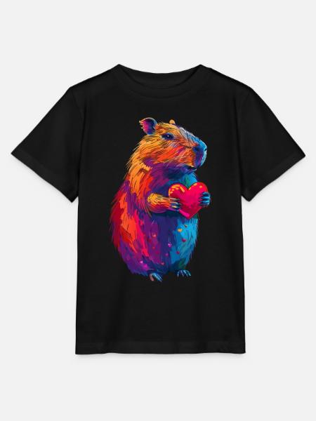 Wasserschwein - Stanley/Stella Kinder T-Shirt MINI CREATOR - Schwarz