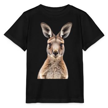 Kangaroo - Stanley/Stella MINI CREATOR Kids’ T-Shirt - black - Front - Mikhail (115cm)