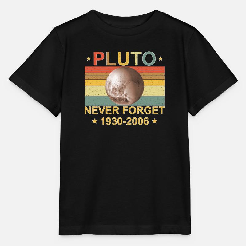 Never Forget Pluto 1930-2006 Vintage Retro - Stanley/Stella Kinder T-Shirt MINI CREATOR - Schwarz