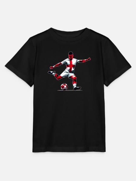 Fussball England - Stanley/Stella Kinder T-Shirt MINI CREATOR  - Schwarz