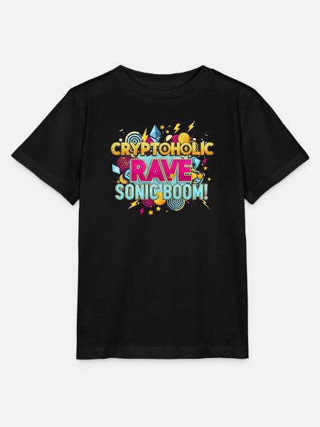 Crypto Trader Techno Kunst - Stanley/Stella Kinder T-Shirt MINI CREATOR  - Schwarz
