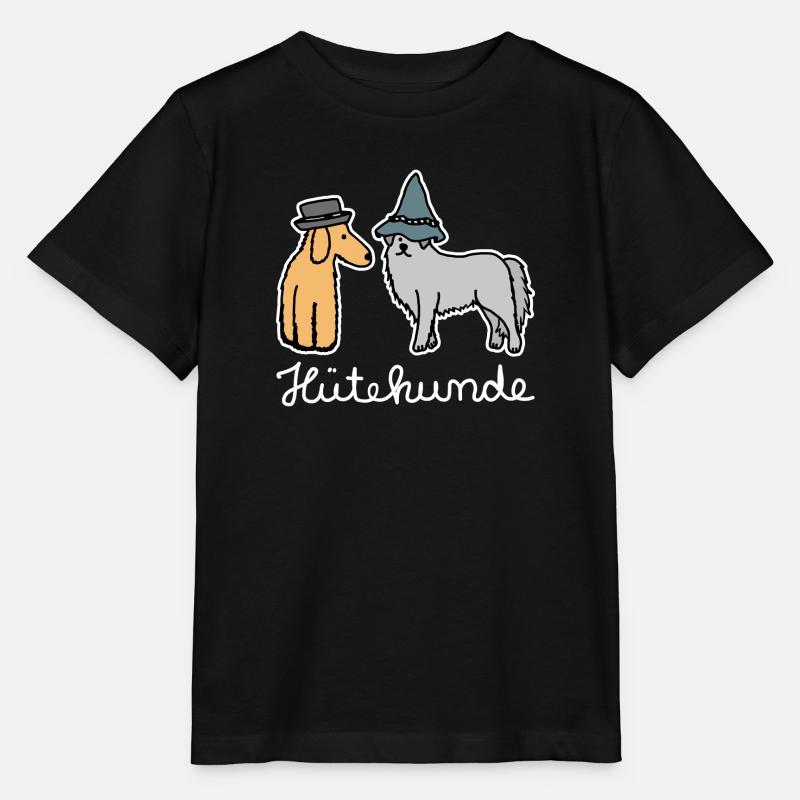 Hütehunde Hunde mit Hut Huetehund - Stanley/Stella Kinder T-Shirt MINI CREATOR  - Schwarz