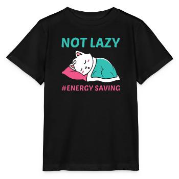 Not Lazy - Stanley/Stella MINI CREATOR Kids’ T-Shirt - black - Front - Mikhail (115cm)