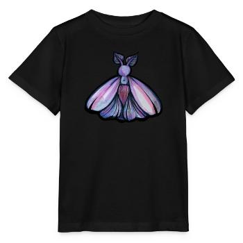 Papillon de nuit pourpre - T-shirt bio MINI CREATOR Stanley/Stella Enfant - noir - Devant - Mikhail (115cm)