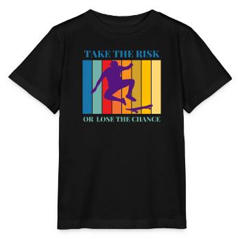 Take the risk or lose the chance - Stanley/Stella MINI CREATOR Kids’ T-Shirt - black - Front - Mikhail (115cm)