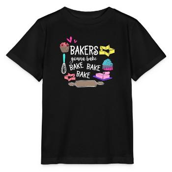 Boulangerie Baker Boulangerie Boulangerie Gâteau de confiserie - T-shirt bio MINI CREATOR Stanley/Stella Enfant - noir - Devant - Mikhail (115cm)