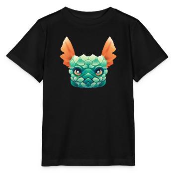 Tête de dragon - T-shirt bio MINI CREATOR Stanley/Stella Enfant - noir - Devant - Mikhail (115cm)